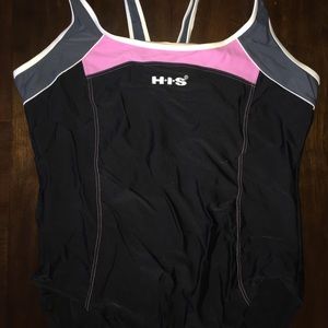 Henry I. Siegel,black And Pink one Piece swimwear